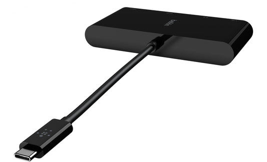 USB-C rozbočovač Belkin Connect, 1 x USB-A 3.0 - 1 x HDMI - 1 x VGA - 1 x RJ45, čierny AVC005btBK