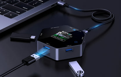 USB-C Hub BlitzWolf BW-TH16, 8v1, Sivý