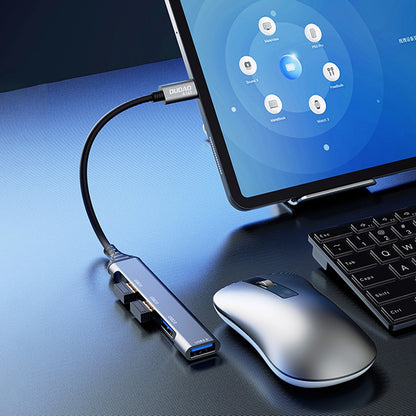Hub USB-C Dudao A16T, 1 x USB-A 3.0 - 3 x USB-A, Čierny