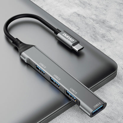 Hub USB-C Dudao A16T, 1 x USB-A 3.0 - 3 x USB-A, Čierny