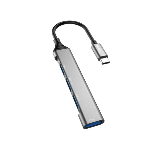 Hub USB-C Dudao A16T, 1 x USB-A 3.0 - 3 x USB-A, Čierny