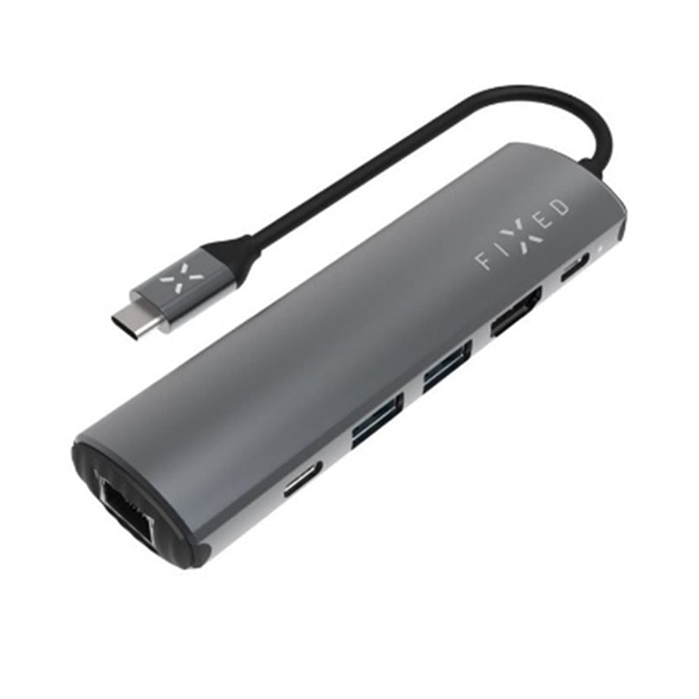 Fixed Pro USB-C Hub, 6in1, Gray