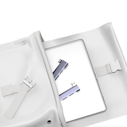 Hub USB-C Techsuit H12 ZenithDock, 4in1, Sivý