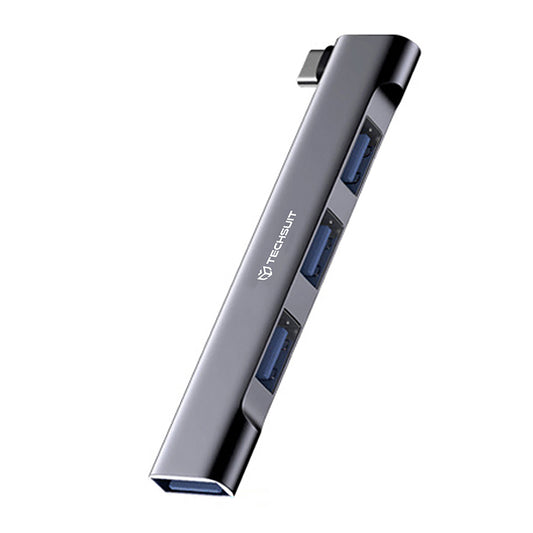 Hub USB-C Techsuit H13 ZenithDock, 4v1, Sivý