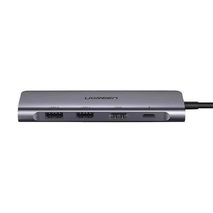 Hub USB-C UGREEN CM195 (15214), 2 x USB-A 3.0 - 1 x USB-C - 1 x HDMI - 1 x SD - 1 x microSD, Sivý