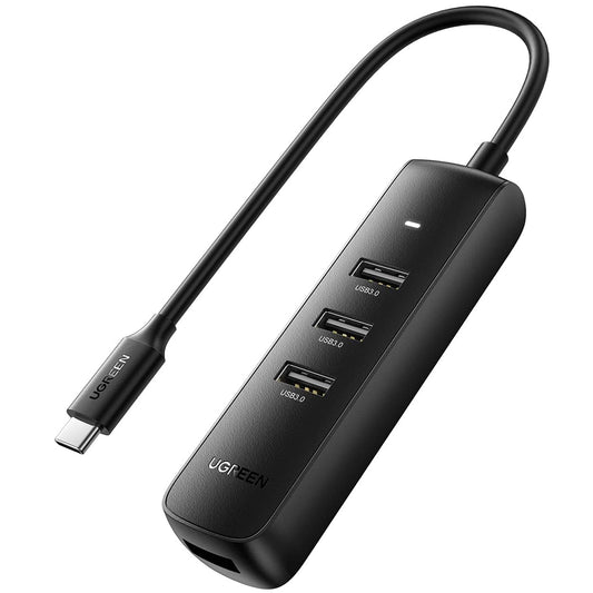 USB-C rozbočovač UGREEN CM416 (10916), 4 x USB-A 3.0, čierny