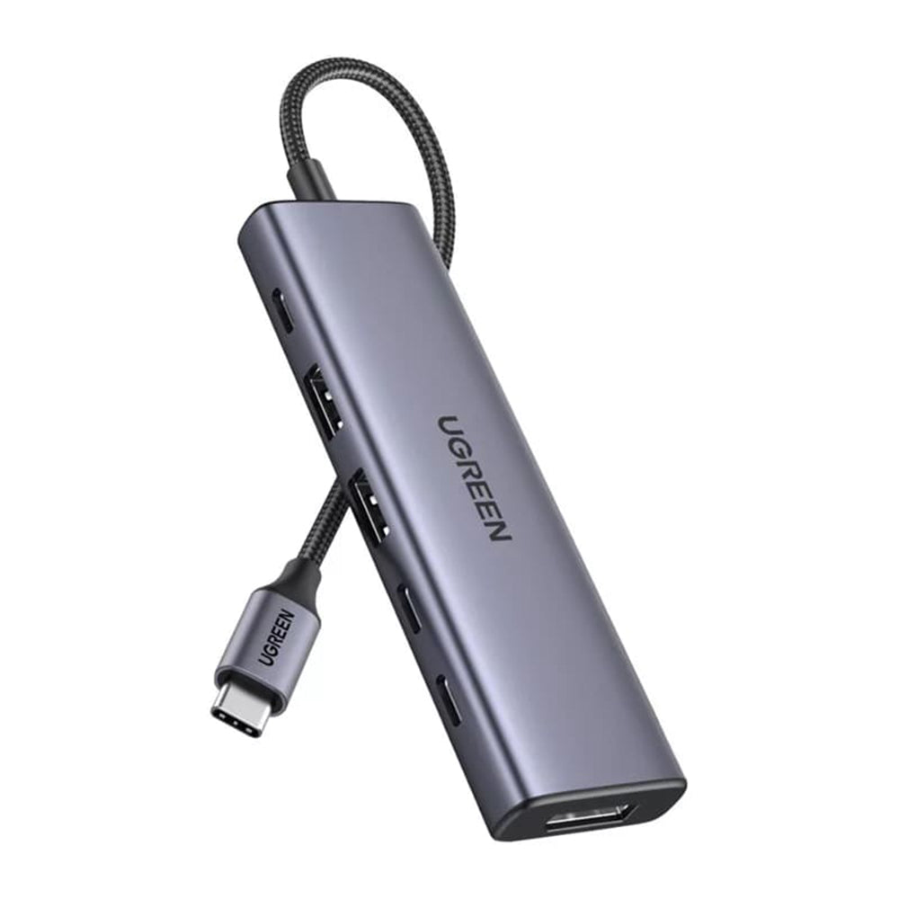 Hub USB-C UGREEN CM511 (75586), 6v1, Sivý