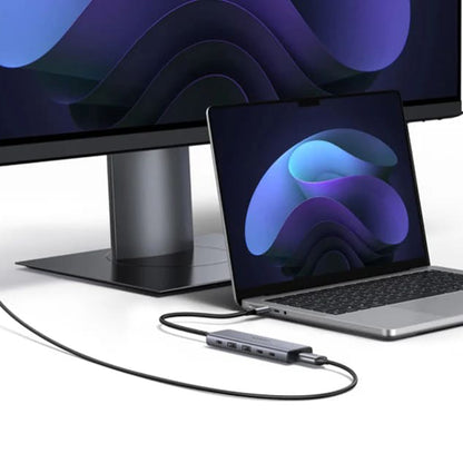 Hub USB-C UGREEN CM511 (75586), 6v1, Sivý