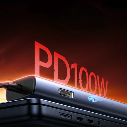 Hub USB-C UGREEN CM512 (75643), 6v1, Sivý