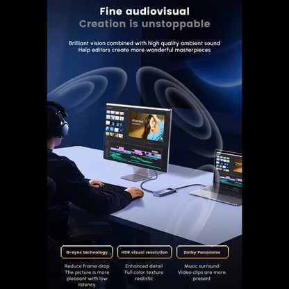 Hub USB-C UGREEN CM888 (45155) Uno, 6v1, Sivý