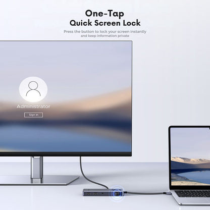 USB-C rozbočovač UGREEN Uno (75179), 2 x USB-A - 2 x USB-C - 1 x HDMI - 1 x SD - 1 x microSD, Sivý