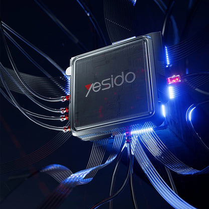 Hub USB-C Yesido HB23, 5v1, Sivý