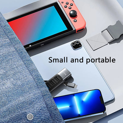 Hub USB-C Yesido HB24, 5v1, Sivý