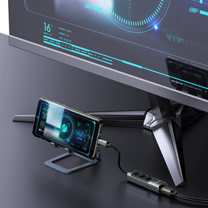 Hub USB-C Yesido HB24, 5v1, Sivý