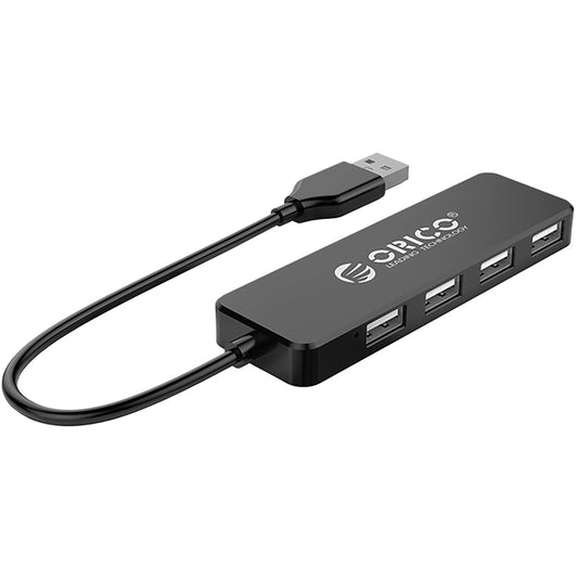 Hub USB Orico FL01, 4 x USB-A, Čierny