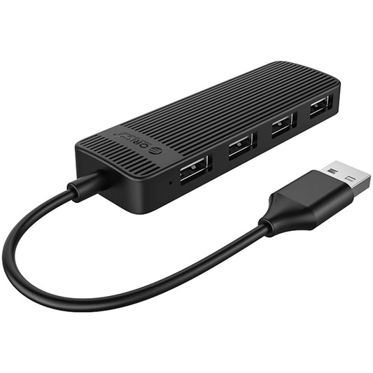 Hub USB Orico FL02, 4 x USB-A, čierny