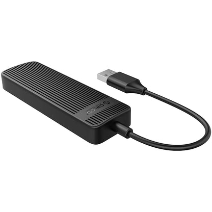 Hub USB Orico FL02, 4 x USB-A, čierny