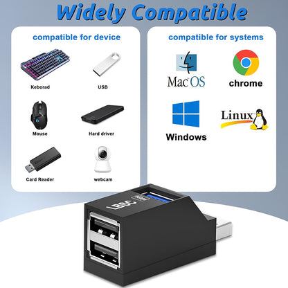 Hub USB Techsuit H11 EchoLink, 3v1, Čierna