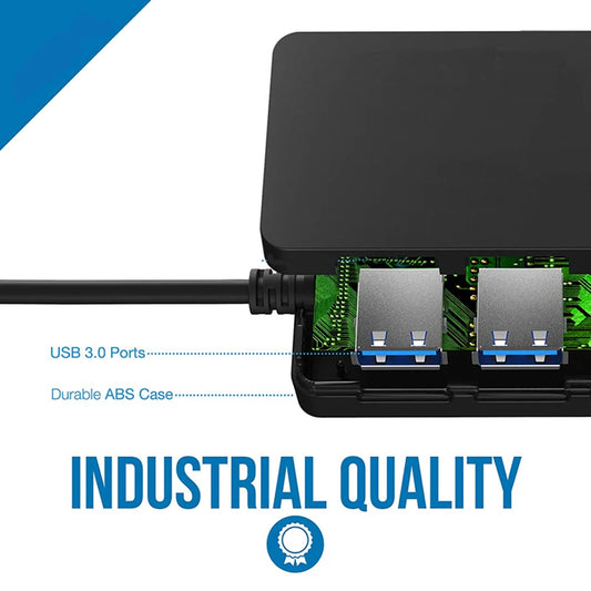 USB Hub Techsuit H15 QuantumNode, 4v1, Čierny