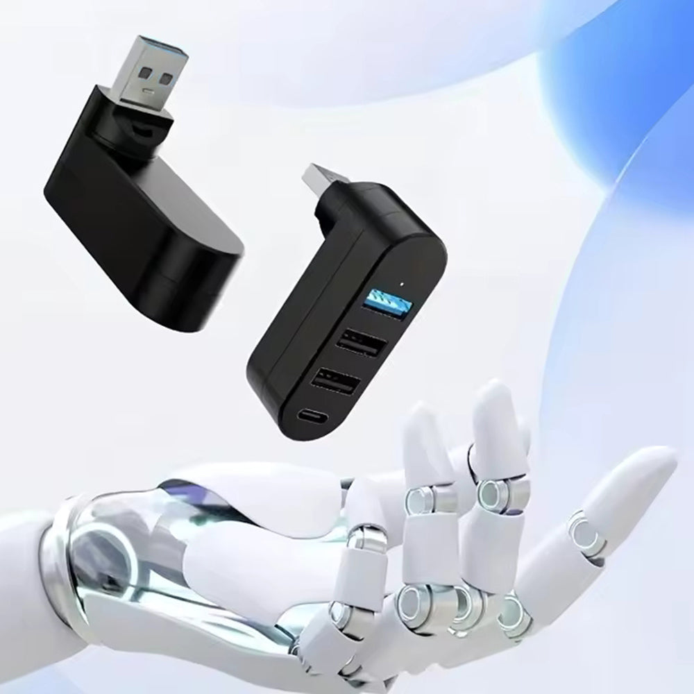 USB Hub Techsuit H17 SplitterNode, 4v1, Čierny