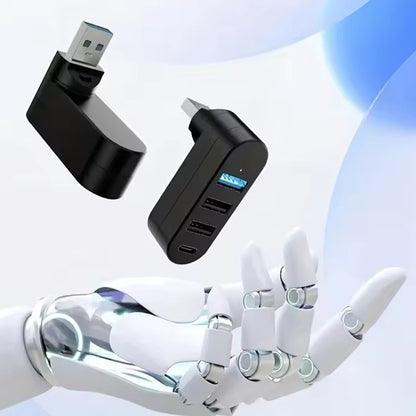 USB Hub Techsuit H17 SplitterNode, 4v1, Čierny