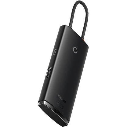 USB-C Hub Baseus Lite, 3 x USB-A 3.0 - USB-C - HDMI, Čierny WKQX040001