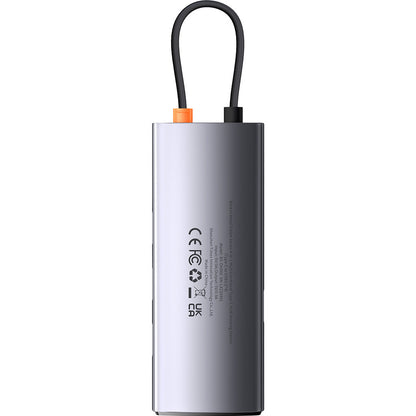 Hub USB-C Baseus Metal Gleam, 4 x USB-A 3.0, Sivý WKWG070013