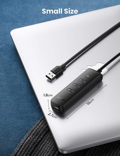 USB hub UGREEN CM416, 4 x USB-A 3.0, 1m, čierny