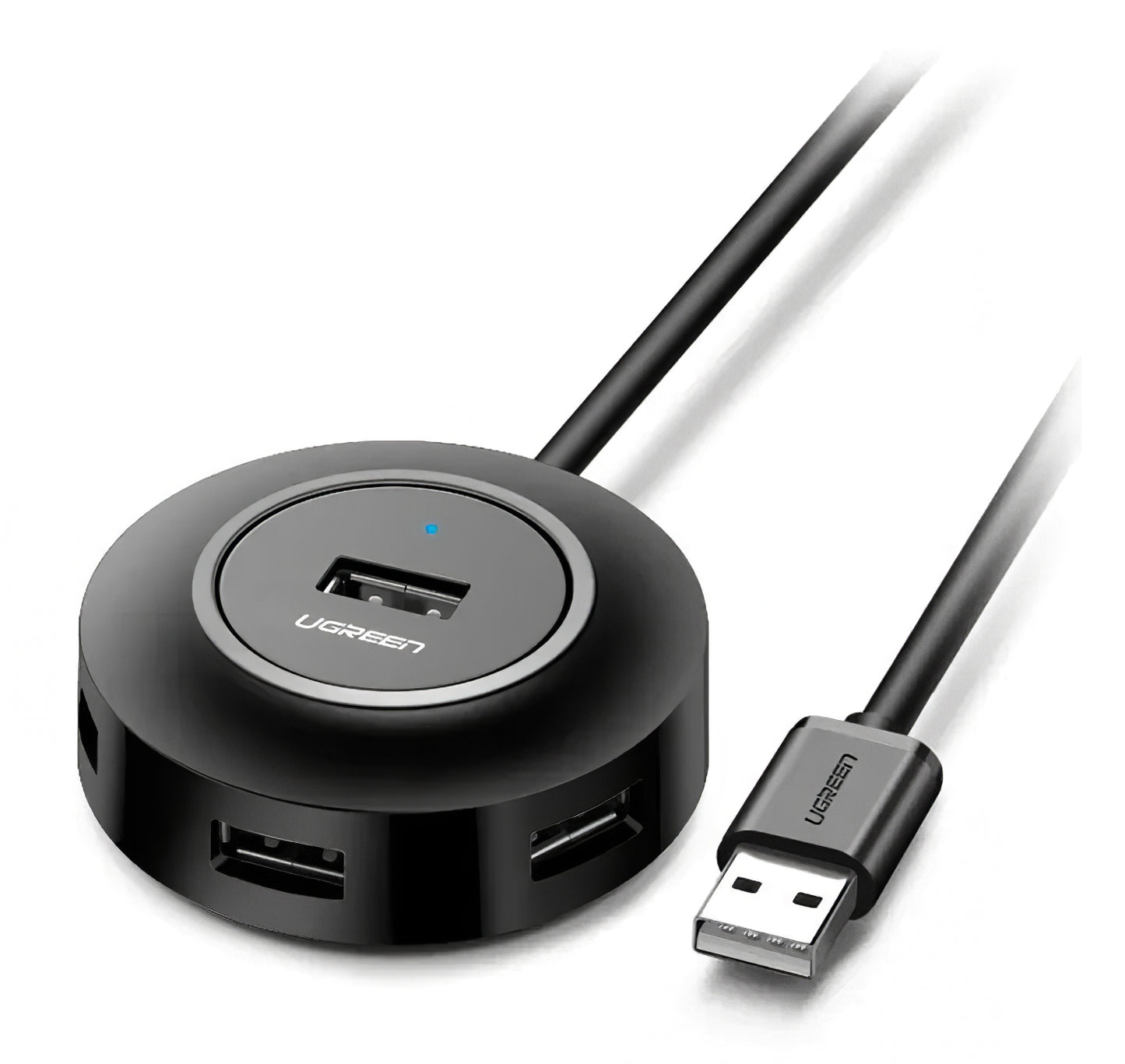 Rozbočovač USB UGREEN CR106, 4 x USB-A, 1 m, čierny