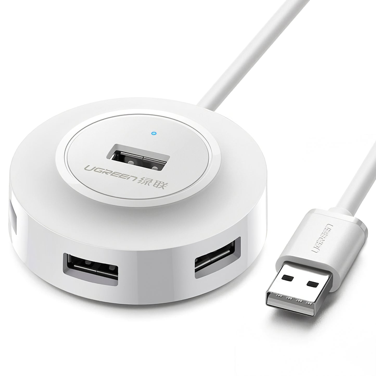 Hub USB UGREEN CR106, 4 x USB-A, 1m, Biela