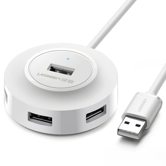 Hub USB UGREEN CR106, 4 x USB-A, 1m, Biela