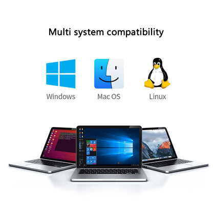 USB / USB-C hub Yesido HB20, 5v1, Sivý