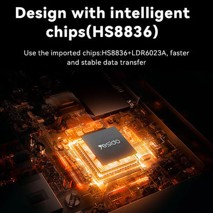 USB / USB-C hub Yesido HB21, 5v1, Sivý