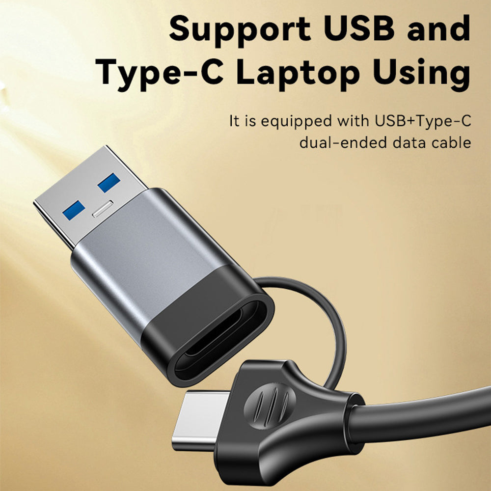 USB / USB-C hub Yesido HB21, 5v1, Sivý
