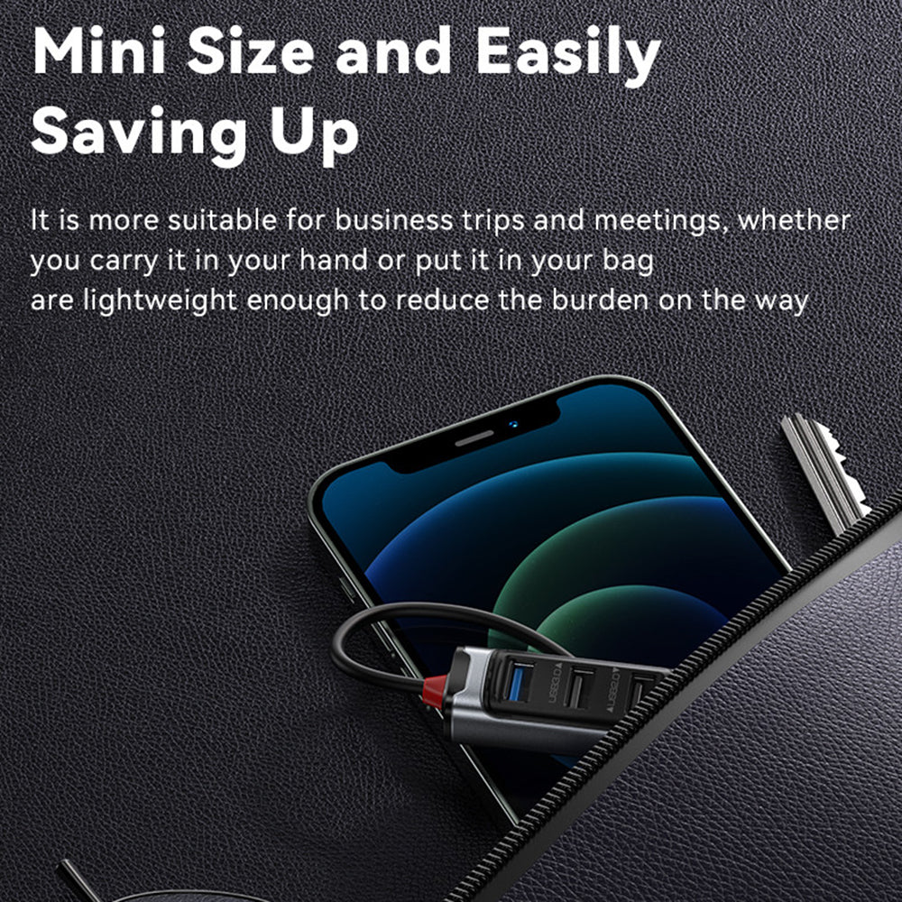 USB / USB-C hub Yesido HB21, 5v1, Sivý