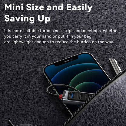 USB / USB-C hub Yesido HB21, 5v1, Sivý