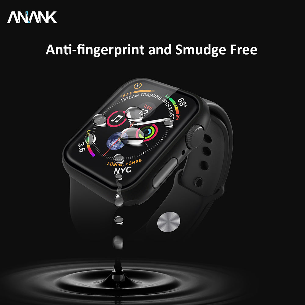 Obal Anank Screen Guard pre Apple Watch Series 7 41mm, čierny