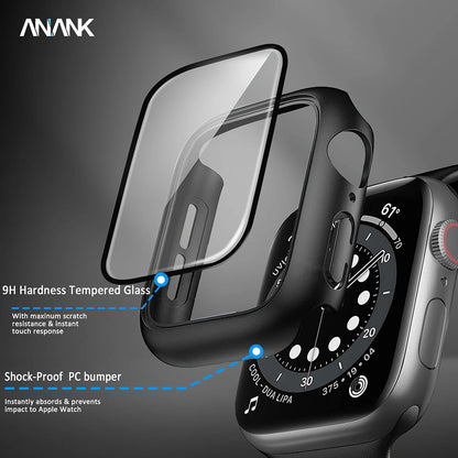 Obal Anank Screen Guard pre Apple Watch Series 7 45mm, čierny