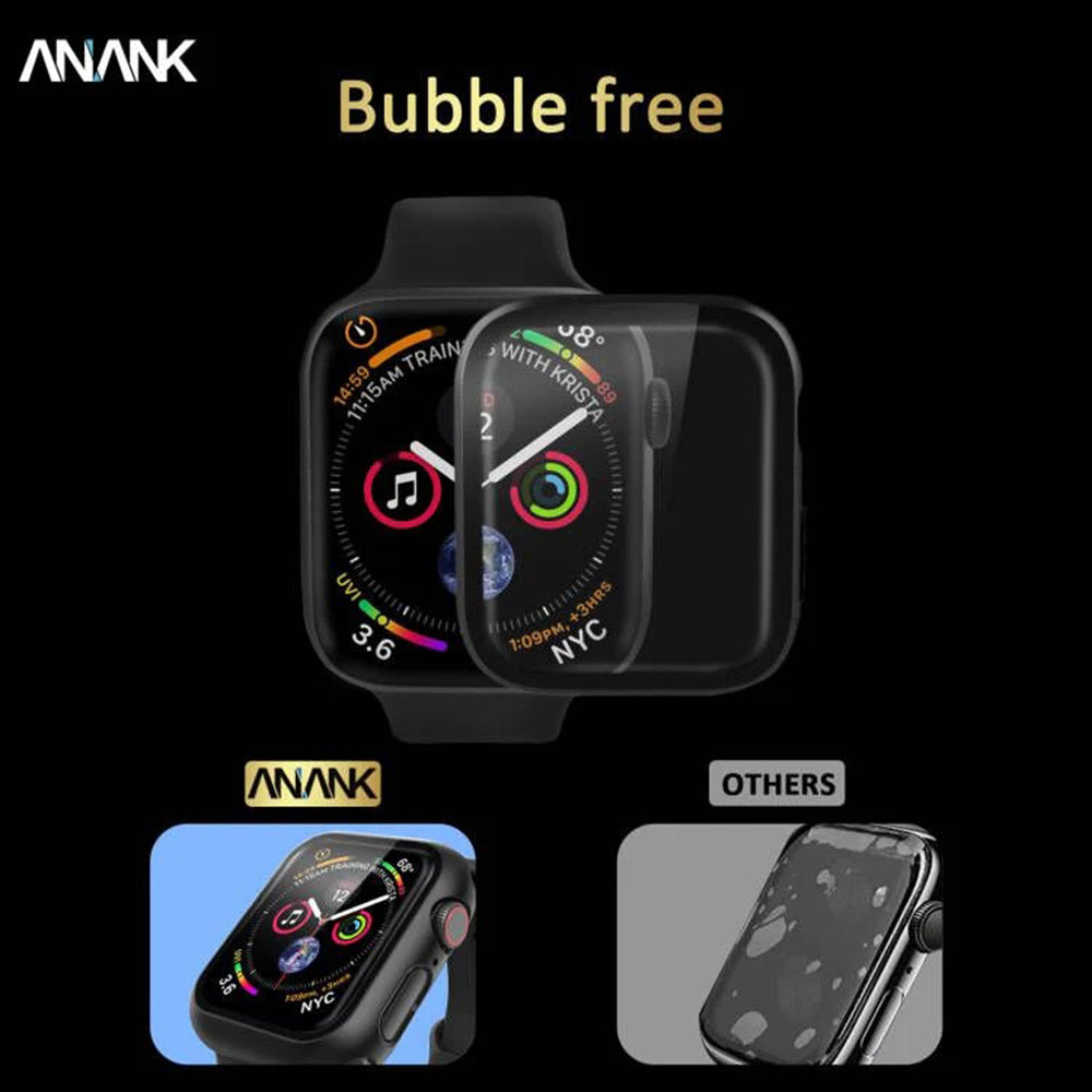 Obal Anank Screen Guard pre Apple Watch Series 7 45mm, čierny
