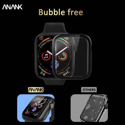 Obal Anank Screen Guard pre Apple Watch Series 7 45mm, čierny