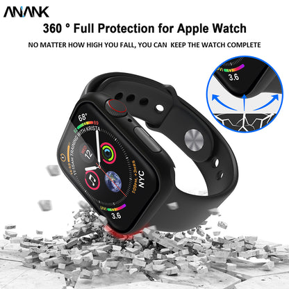 Obal Anank Screen Guard pre Apple Watch Series 7 45mm, čierny