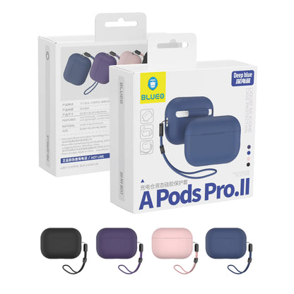 Obal Blueo Liquid pre Apple AirPods Pro 2, námornícka modrá