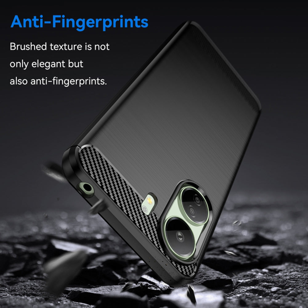 Puzdro s ochranou kamery pre Xiaomi Poco C65 / Redmi 13C, Techsuit, Carbon, Čierne