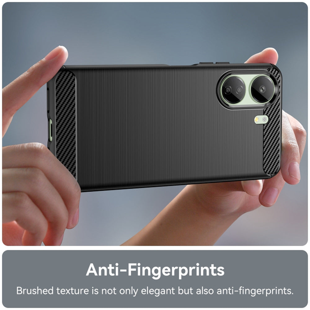 Puzdro s ochranou kamery pre Xiaomi Poco C65 / Redmi 13C, Techsuit, Carbon, Čierne