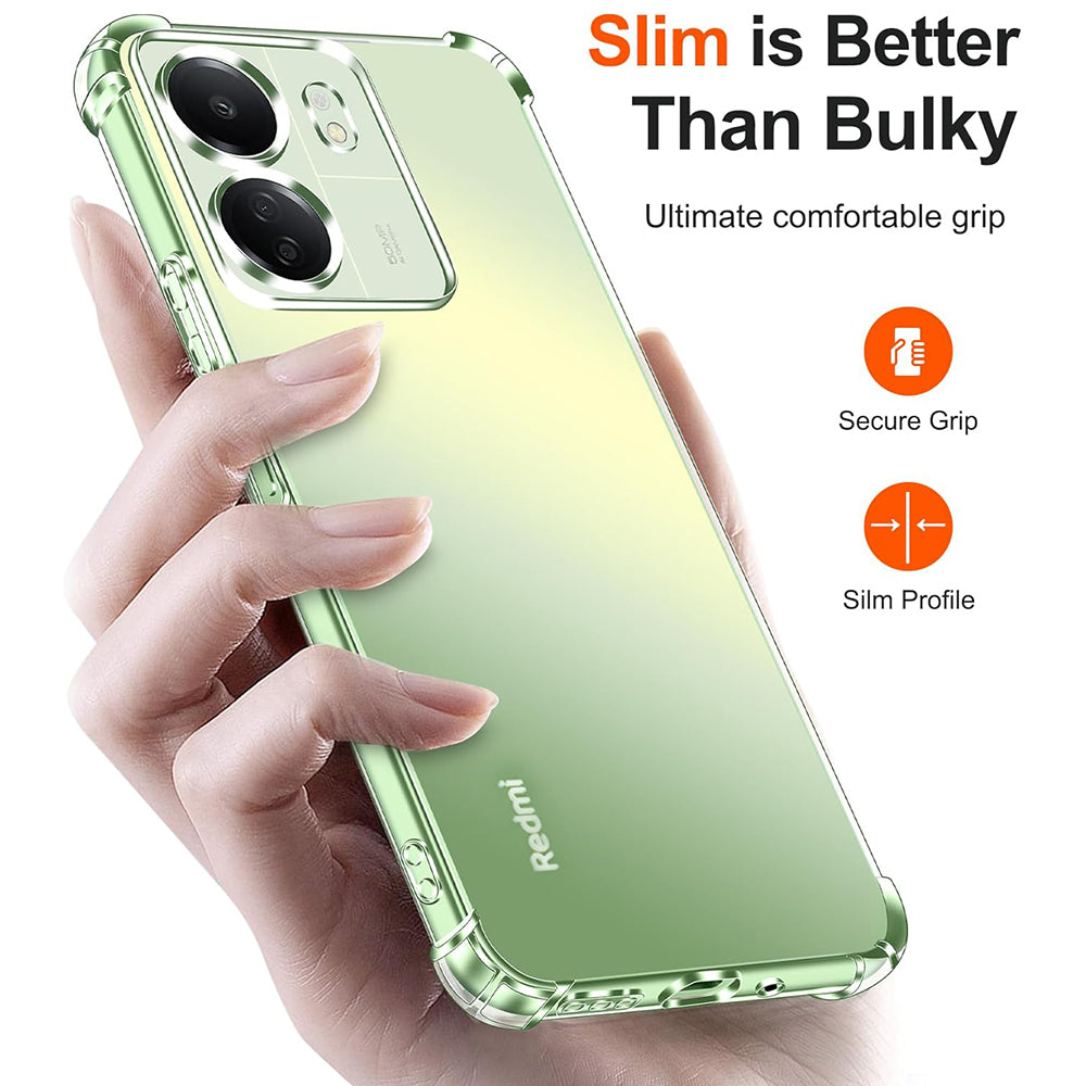 Ochranný kryt na kameru pre Xiaomi Poco C65 / Redmi 13C, Techsuit, nárazuvzdorný priehľadný, transparentný