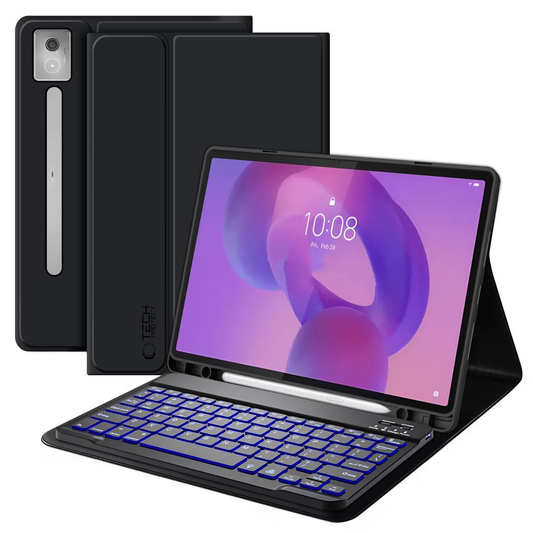 Puzdro s klávesnicou pre Lenovo Idea Tab Pro, Tech-Protect, SC PEN, čierne
