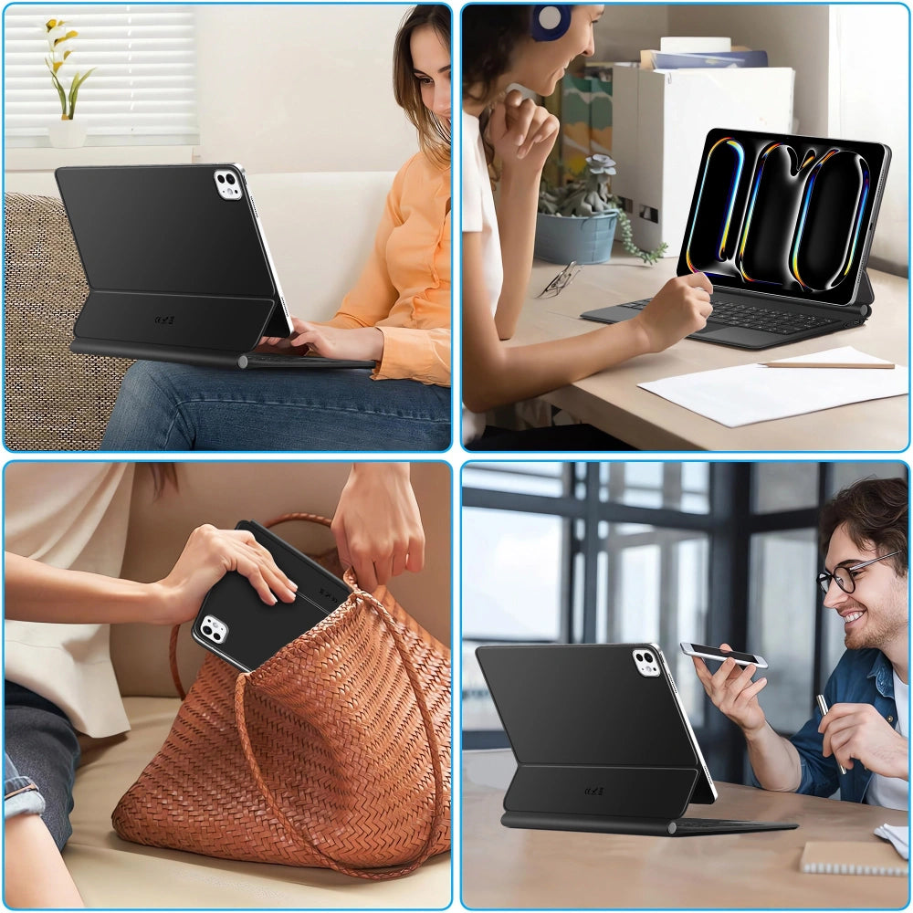 Puzdro s klávesnicou pre Apple iPad Pro 13 (2025) / (2024), Tech-Protect, SmartCase Magnetic, Čierne