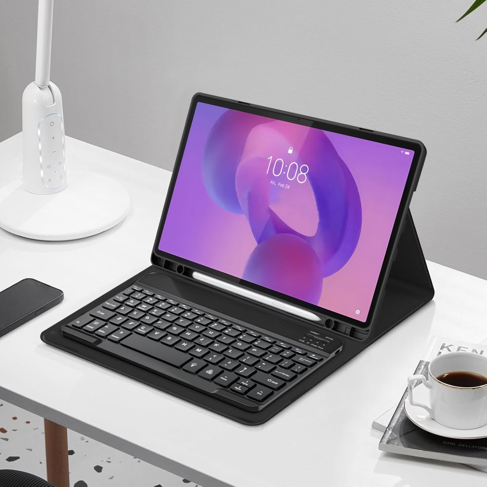 Puzdro s klávesnicou pre Lenovo Idea Tab Pro, Tech-Protect, SC PEN, čierne