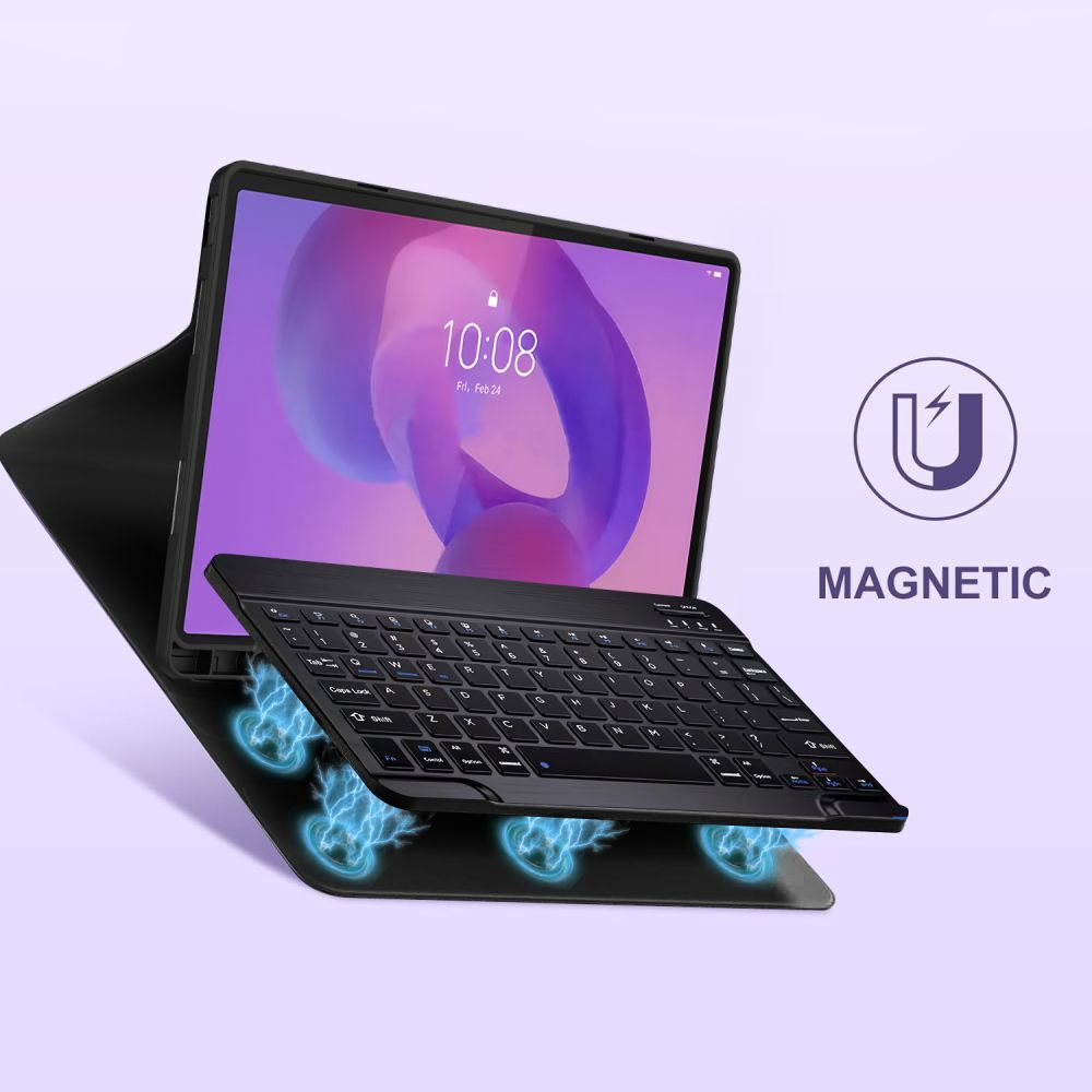Puzdro s klávesnicou pre Lenovo Idea Tab Pro, Tech-Protect, SC PEN, čierne