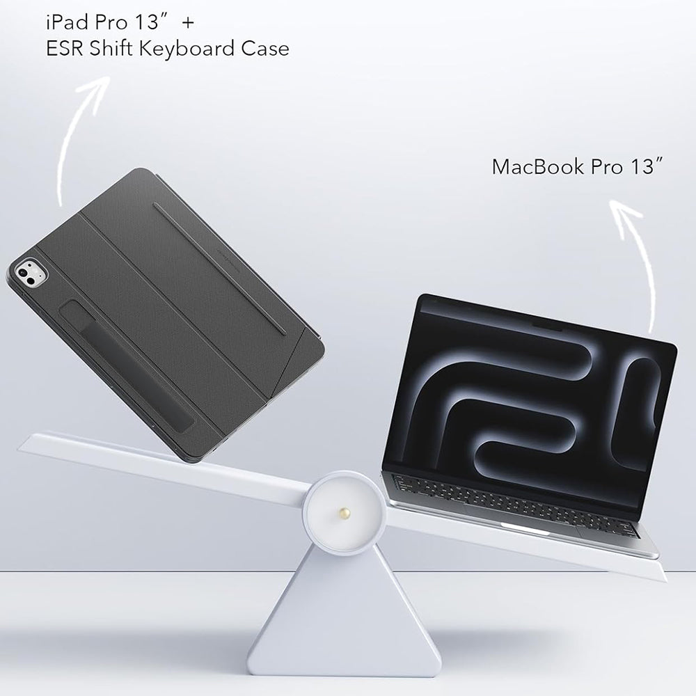 Puzdro s klávesnicou pre Apple iPad (2025) / (2022), ESR, Shift, Sivé